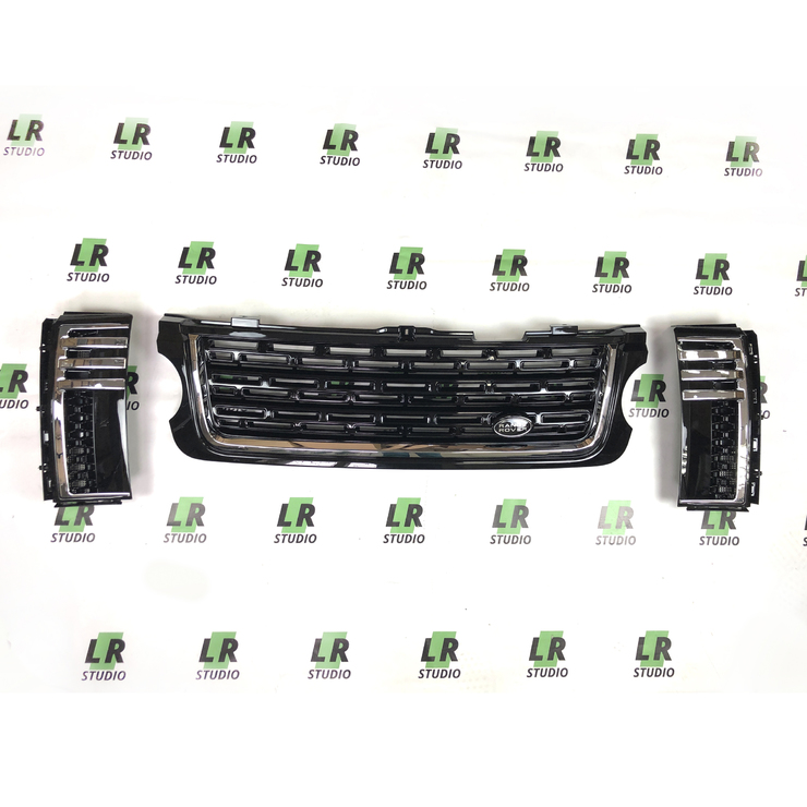 Комплект решеток Range Rover 2010-2012 в стиле 2013 года жабры с хромом