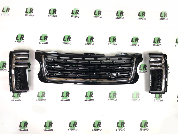Комплект решеток Range Rover 2010-2012 в стиле 2013 года жабры с хромом