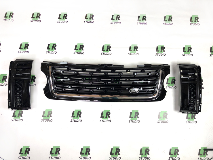 Комплект решеток Range Rover 2010-2012 в стиле 2013 года жабры черные