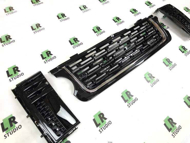 Комплект решеток Range Rover 2010-2012 в стиле 2013 года жабры черные