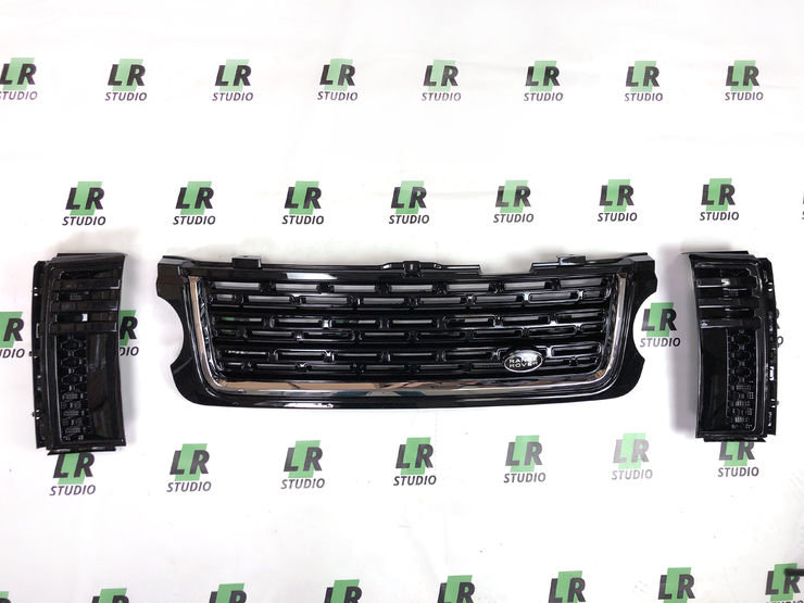 Комплект решеток Range Rover 2010-2012 в стиле 2013 года жабры черные