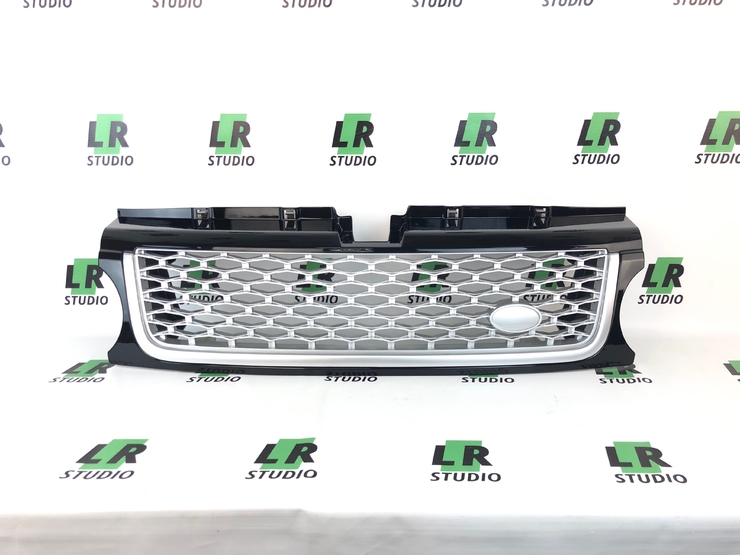Решетка Range Rover Sport 2010-2012 черная на сером