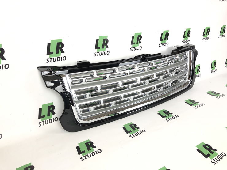 Решетка Range Rover 2010-2012 в стиле 2013 черные с серым