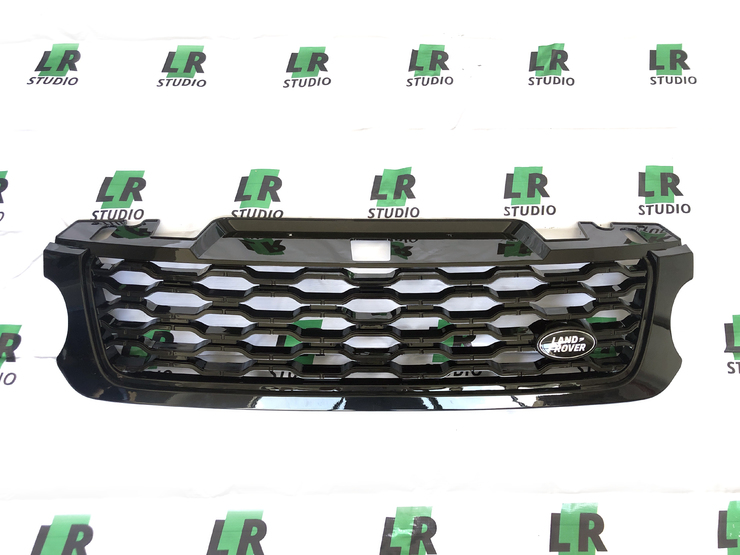 Решетка радиатора Range Rover Sport 2014-2017 черная в стиле 2018
