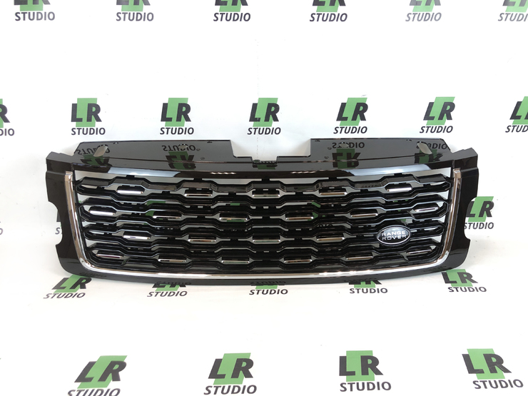 Решетка Range Rover 2018+ SVA (SV Autobiography Dynamic) черная с хром кантом