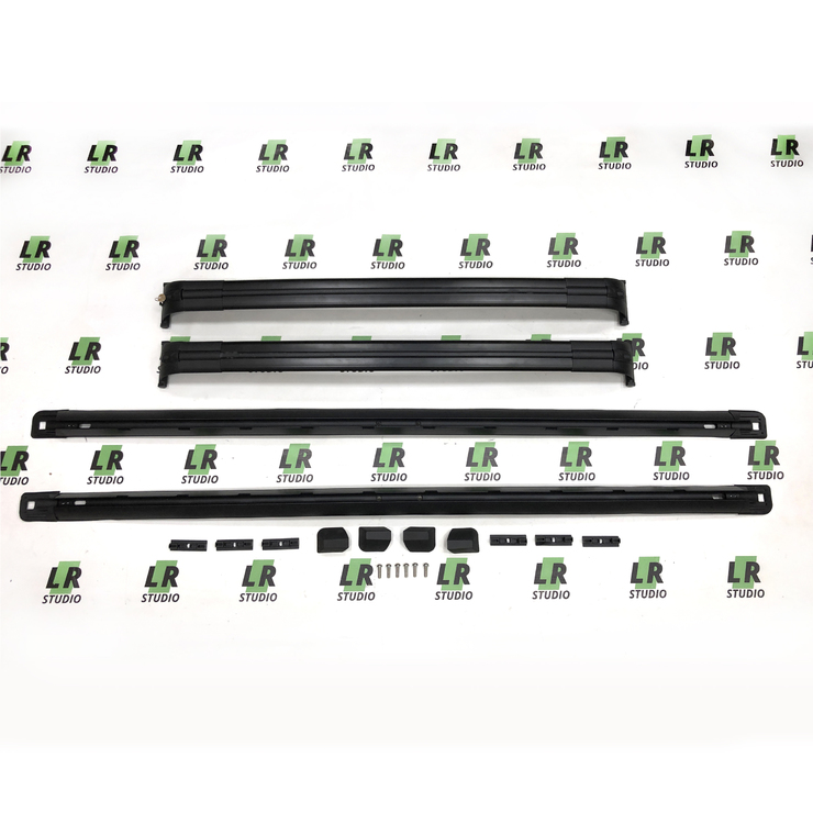 Рейлинги на крышу + поперечины на рейлинги Range Rover 2010-2012 черные комплект