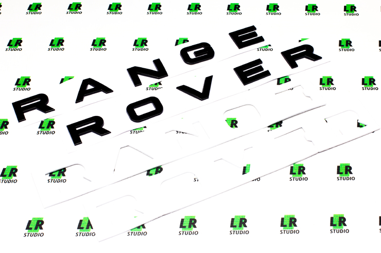 Буквы Range Rover черные матовые