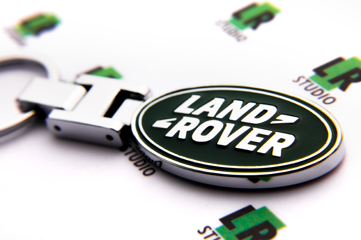 Брелок LAND ROVER на замке (зеленый)
