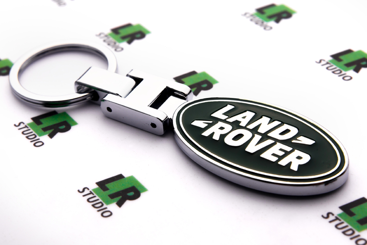 Брелок LAND ROVER на замке (зеленый)