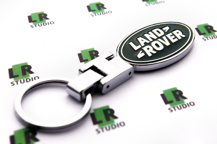 Брелок LAND ROVER на замке (зеленый)