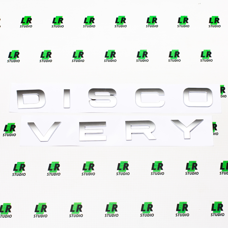 Буквы Discovery серые матовые