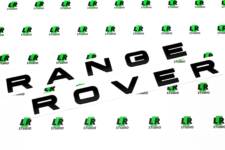 Буквы Range Rover черные глянцевые