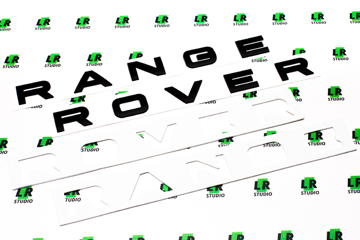 Буквы Range Rover черные глянцевые
