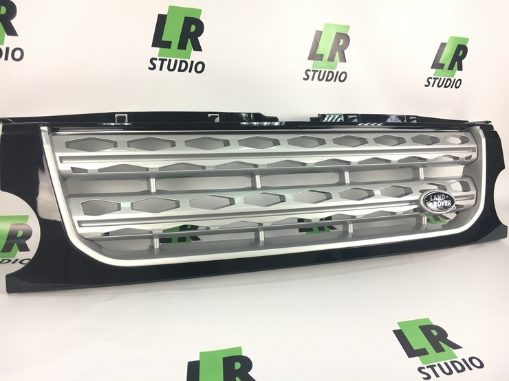 Решетка черная с серой сеткой Land Rover Discovery 3 (стиль 2015)
