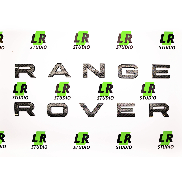 Буквы Range Rover карбон