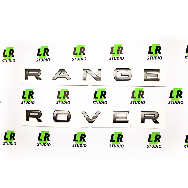 Буквы Range Rover темно-серые глянцевые