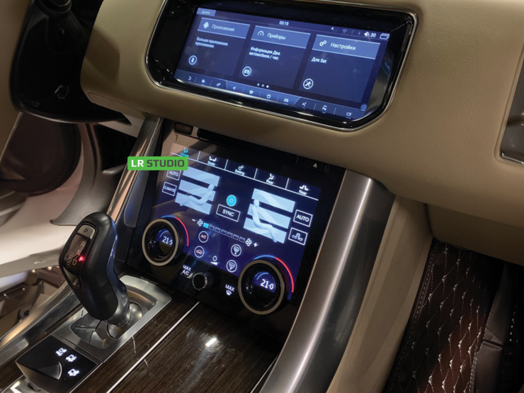 Панель климат контроля Range Rover Sport в стиле 2018+