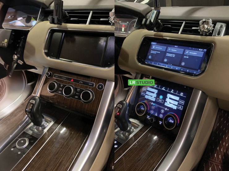 Панель климат контроля Range Rover Sport в стиле 2018+