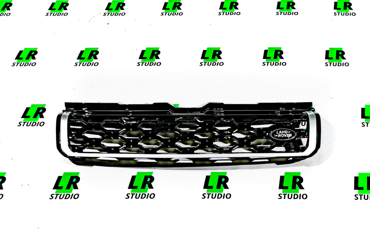 Решетка Range Rover Evoque 2012-2018 стиль 2020 с серым кантом