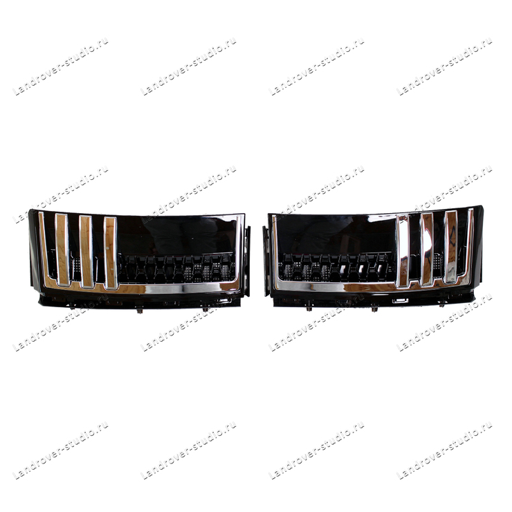 Комплект Решеток Range Rover 2002-2005 черные с серым