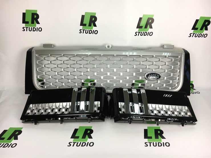 Комплект Решеток Range Rover 2002-2005 черные с серым