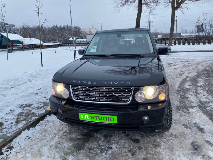Решетка Range Rover 2005-2009 стиль 2013 SVA черная, хром