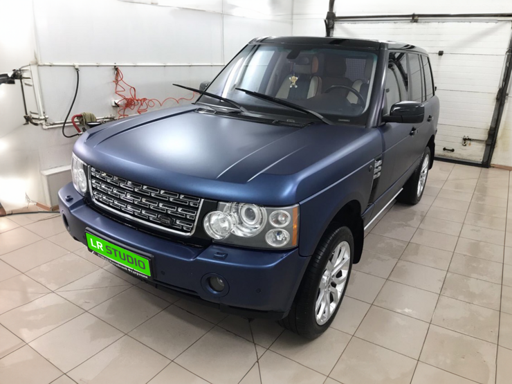 Решетка Range Rover 2005-2009 стиль 2013 SVA черная, хром