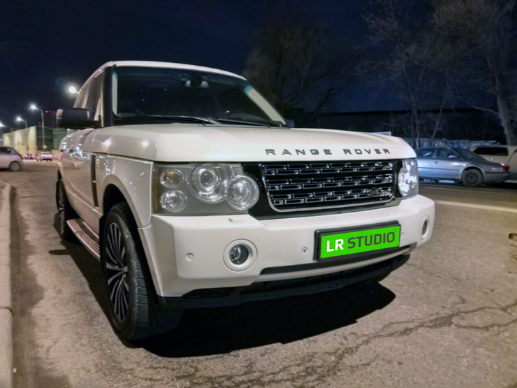 Решетка Range Rover 2005-2009 стиль 2013 SVA черная, хром