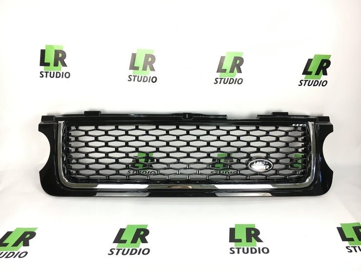 Решетка Range Rover 2010-2012 черная с хромированным кантом