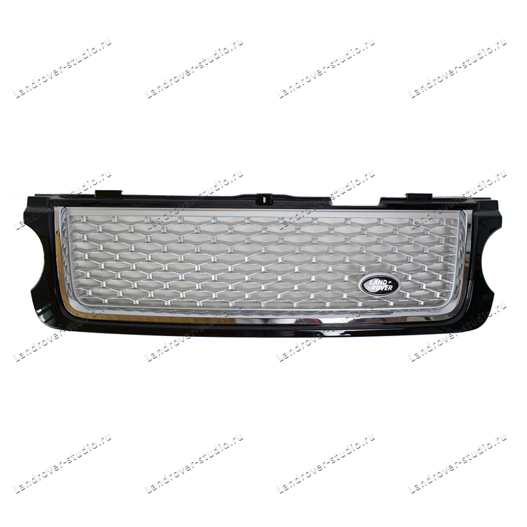 Решетка Range Rover 2010-2012 черная с серым