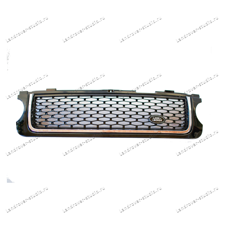 Комплект решеток Range Rover 2010-2012 черные с хромом