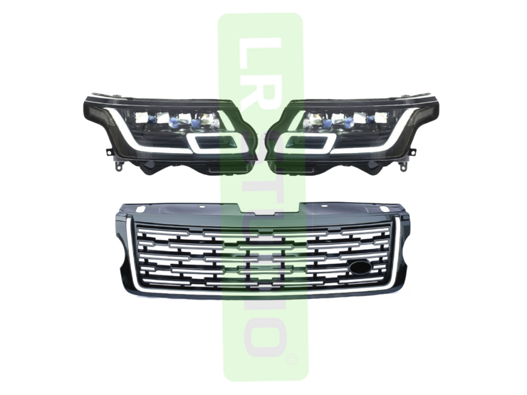 Комплект фары и решетка для Range Rover 2013-2017 в стиле 2023 SVA