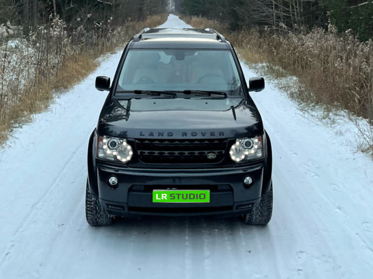 Решетка черная Land Rover Discovery 4 (до 2014 г.в.) в стиле Discovery 4+