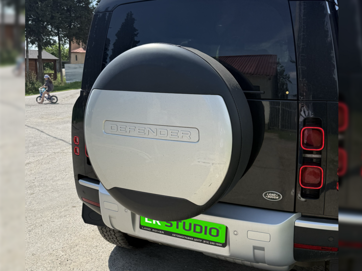Чехол запасного колеса Land Rover Defender L663 серый