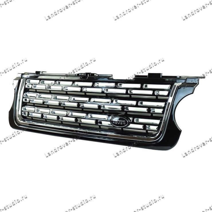 Решетка Range Rover 2010-2012 в стиле 2013 черная с хромом
