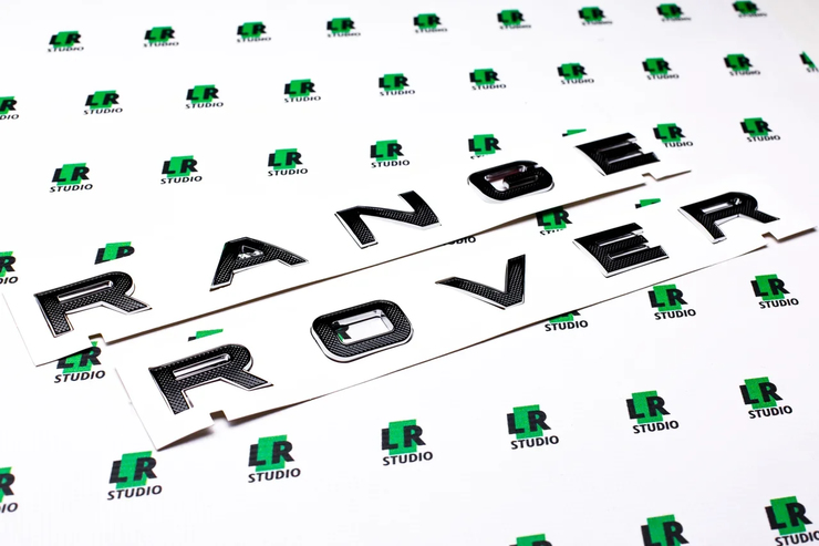 Буквы Range Rover SVA черные с рельефом
