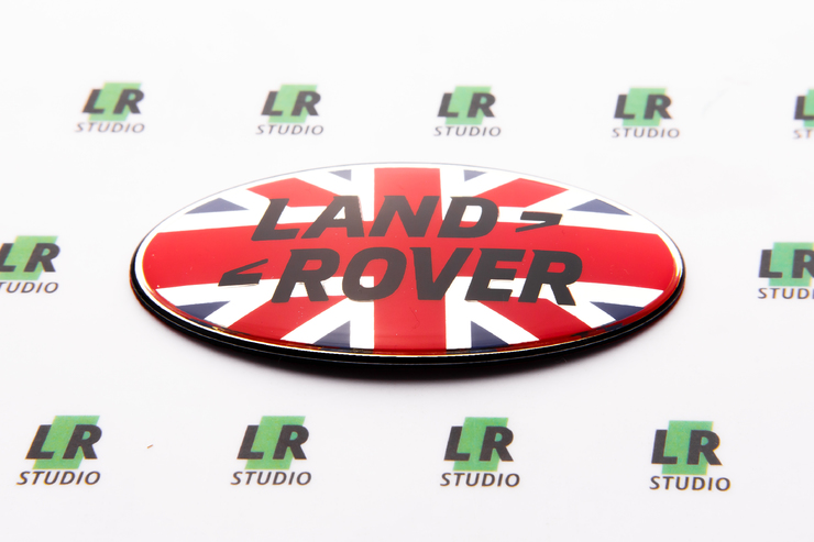 Эмблема Land Rover британский флаг 86 мм