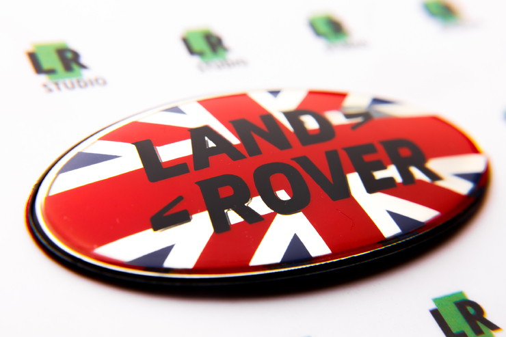 Эмблема Land Rover британский флаг 86 мм