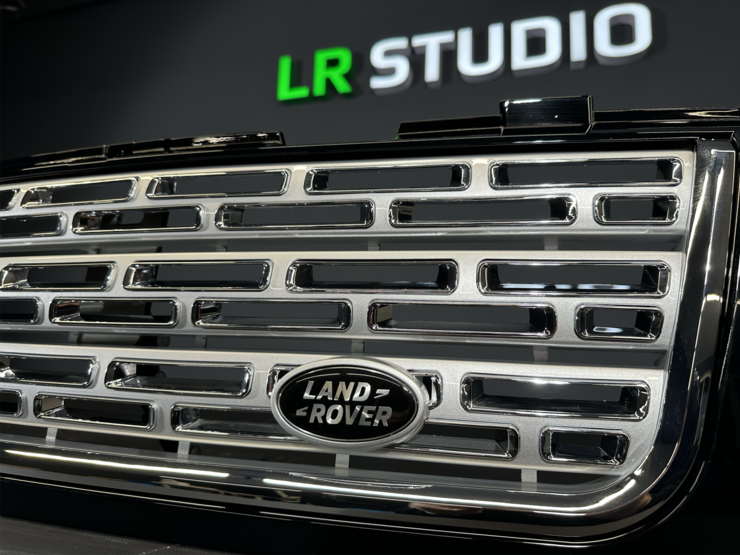 Решетка Range Rover 2005-2009 стиль 2013 SVA черная с серым