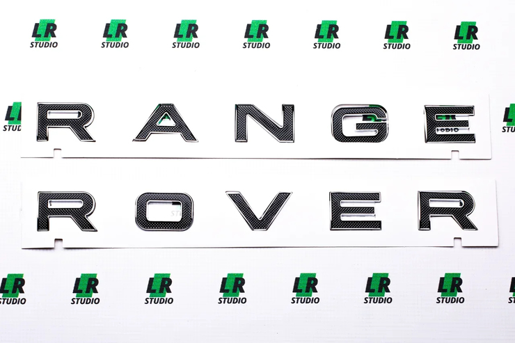 Буквы Range Rover SVA черные с рельефом