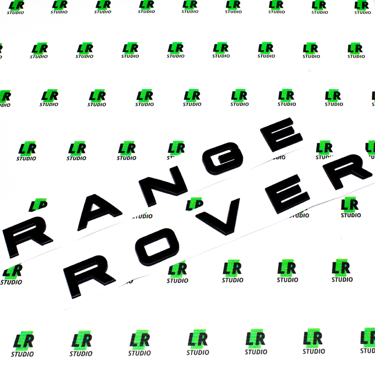Буквы Range Rover черные матовые
