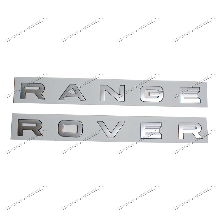 Буквы Range Rover серые матовые