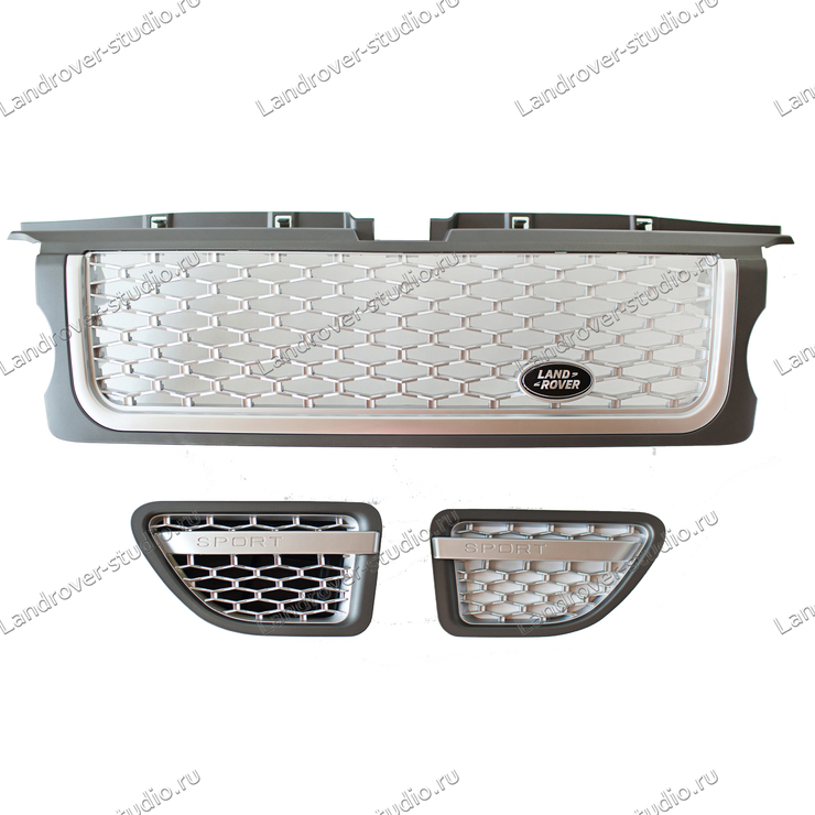 Комплект решетка радиатора и жабры серые Range Rover Sport 2005-2009