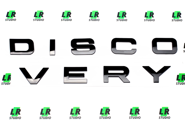 Буквы Discovery black черные глянцевые