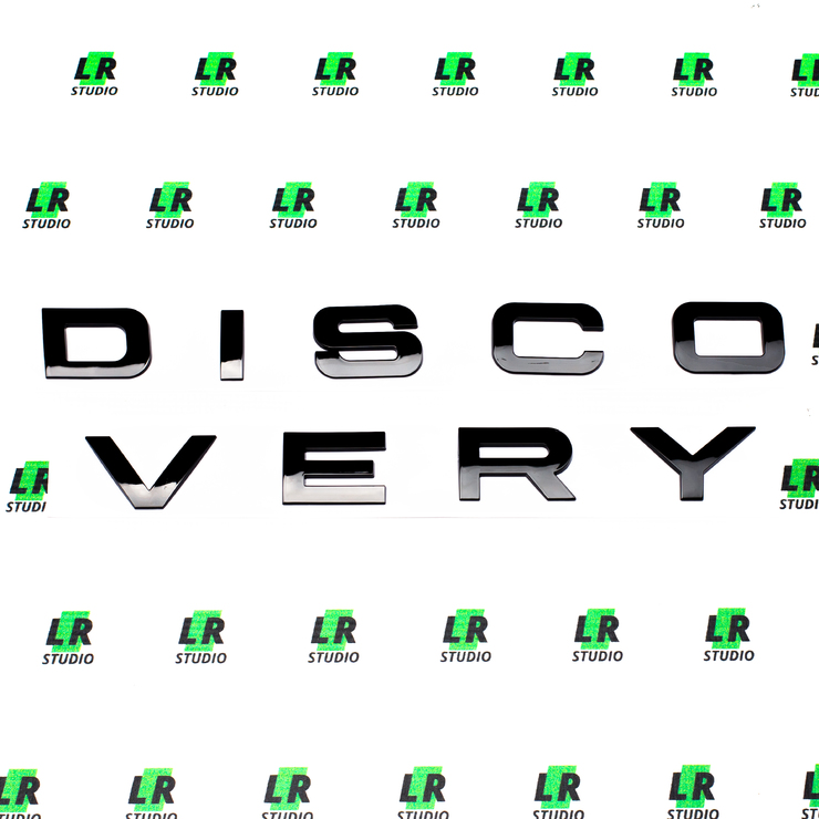 Буквы Discovery black черные глянцевые