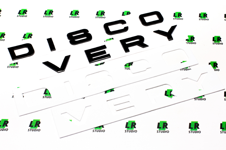 Буквы Discovery black черные глянцевые