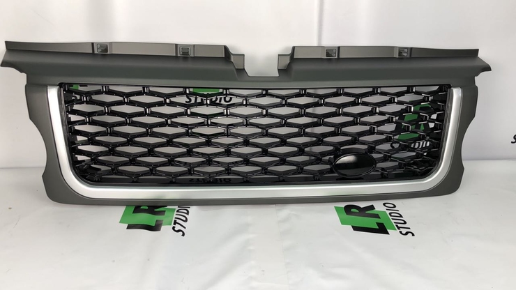 Решетка радиатора серая черная внутри Range Rover Sport 2005-2009