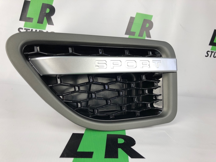 Решетки крыльев жабры серые черные внутри Range Rover Sport 2005-2009