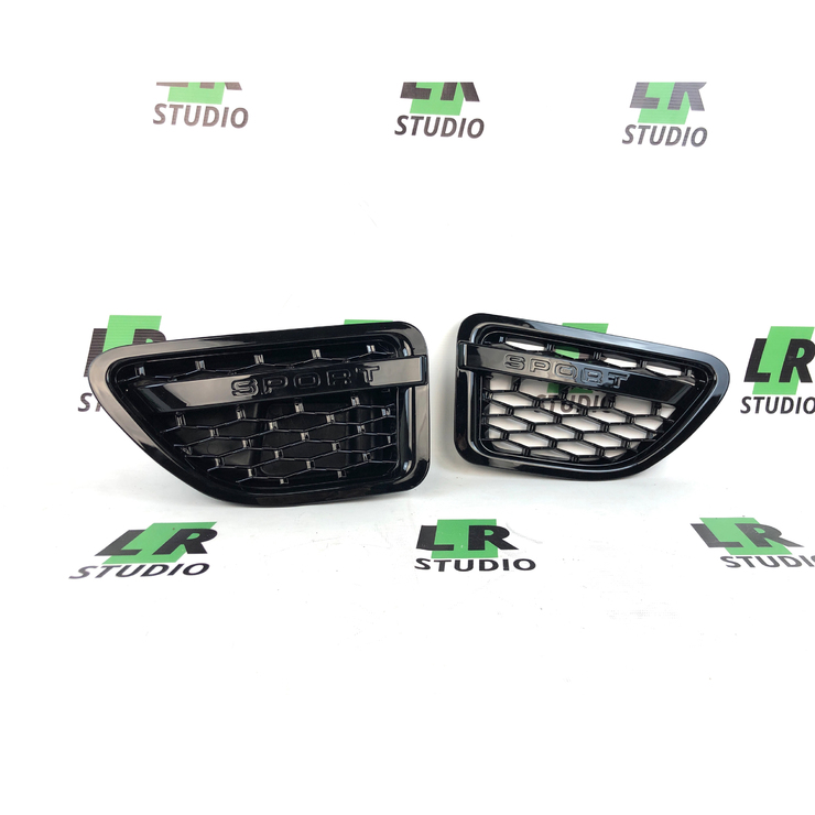 Решетки крыльев жабры черные Range Rover Sport 