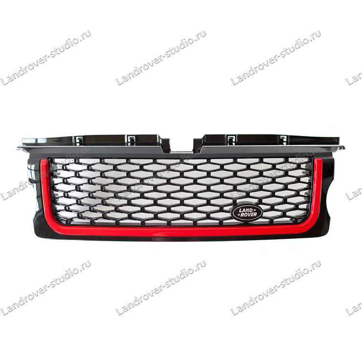 Решетка радиатора с красной полосой Range Rover Sport 2005-2009